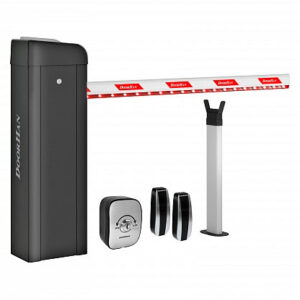 Комплект шлагбаума BR-PRO4000LEDKIT, в составе стойка Barrier-PRO со встроенной сигнальной лампой и приемником, стрела BOOM-4-LED, опора стрелы V-HOLDER, ключ-кнопка KEYSWITCH-N, фотоэлементы PHOTOCELL-N, BR-PRO4000LEDKIT